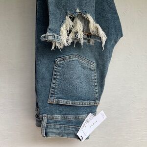 TOPSHOP Women’s Jamie High Rise Skinny Jeans Stretch Blue Mid Wash Size* W…